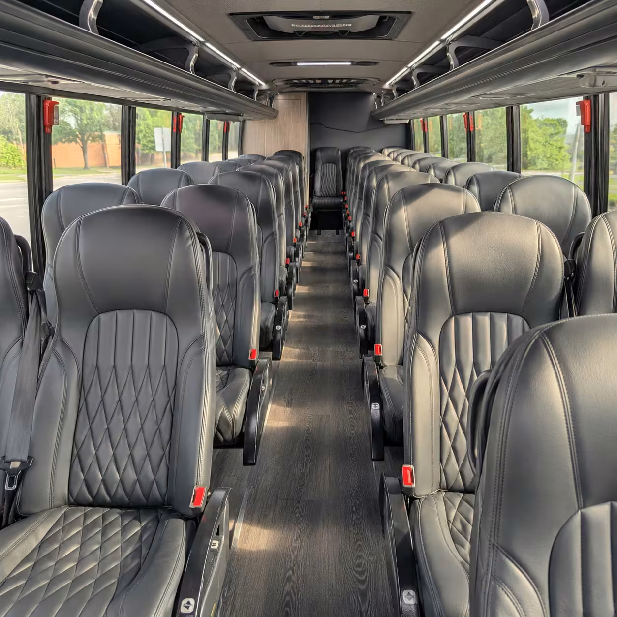 15 35 passenger minibus interior